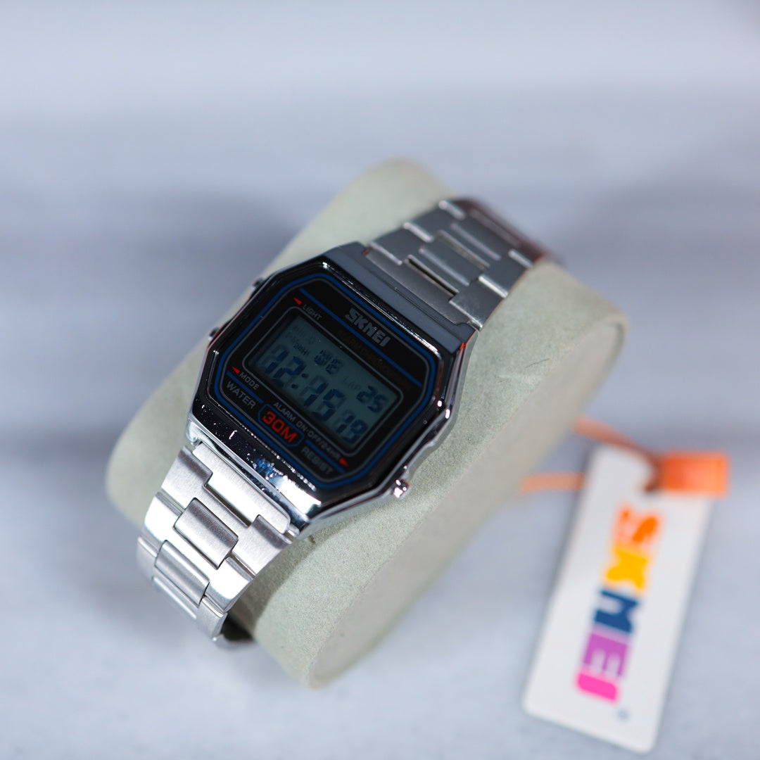 SKMEI Casio Design Digital Watch Stainless Steel