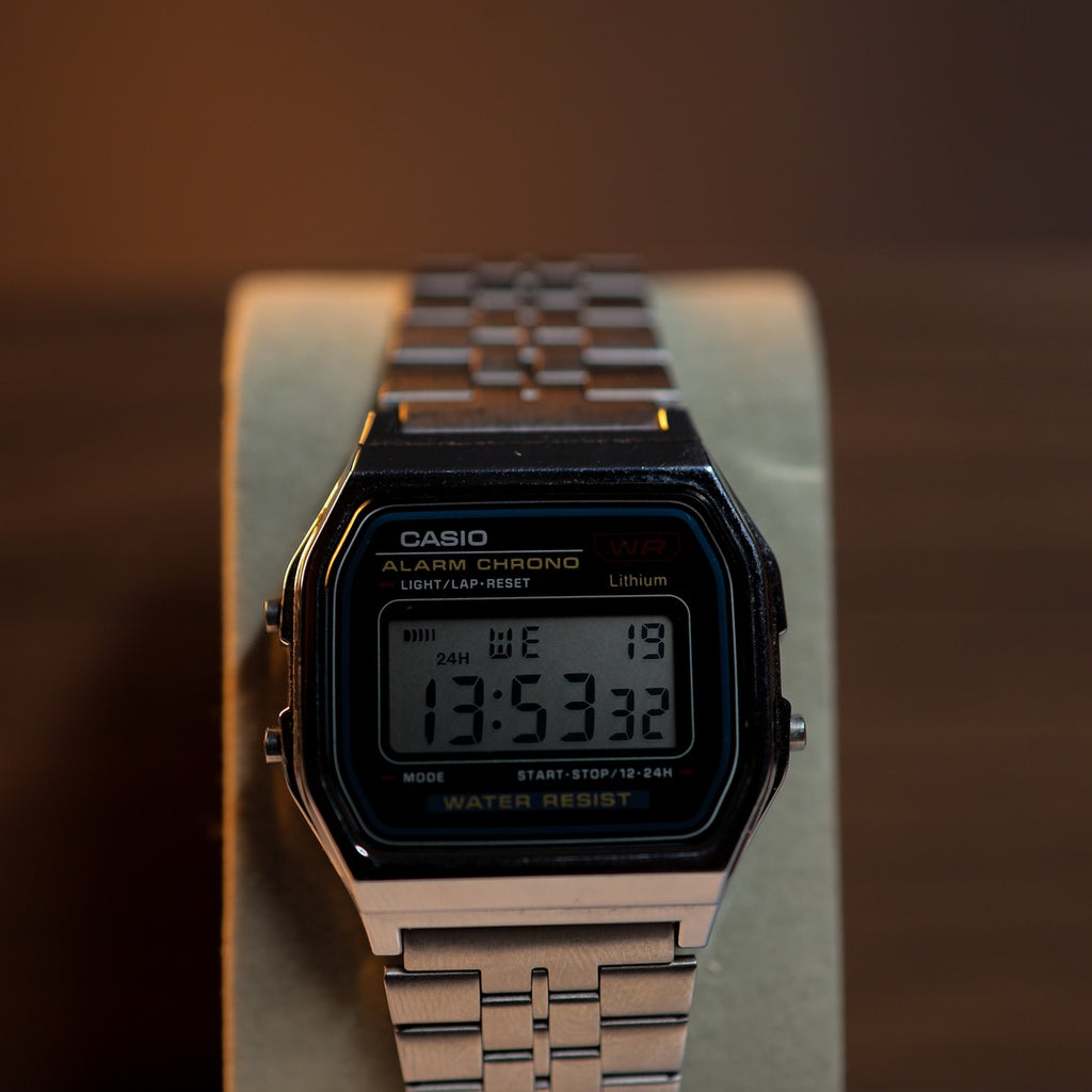 Original Casio A159W Alarm Chrono – Digital Stainless Steel Watch